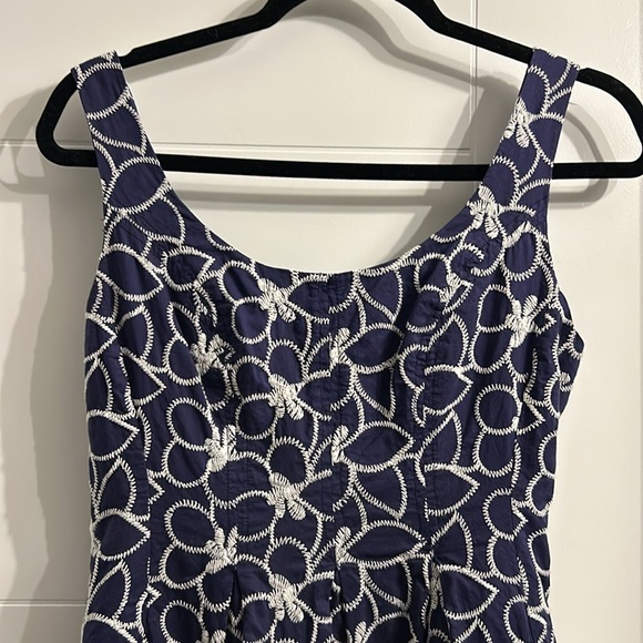 NINE WEST Embroidered Floral A-Line Dress - Picture 2 of 5